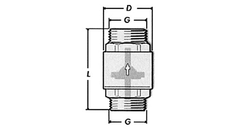 Universal check valve M.M.