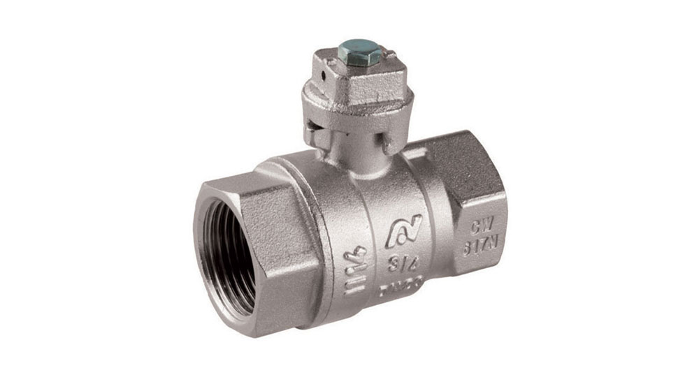 Ball valves with locking cap